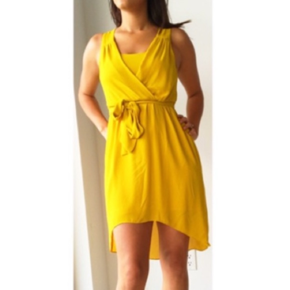 Express - Twist back high-low sleeveless dress